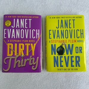 Janet Evanovich Dirty Thirty Now Or Never Stephanie Plum Novels Hardcover Books